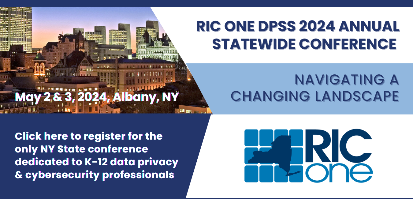 Click here to register for the 2024 Statewide Data Privacy and Security Service Conference in Albany NY on May 2nd and 3rd 2024.